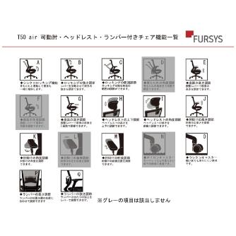 アール・エフ・ヤマカワ（株） T50airチェア CHXRF6100AH Ｔ５０ａｉｒ　チェア CHXRF6100AHZ2D6B