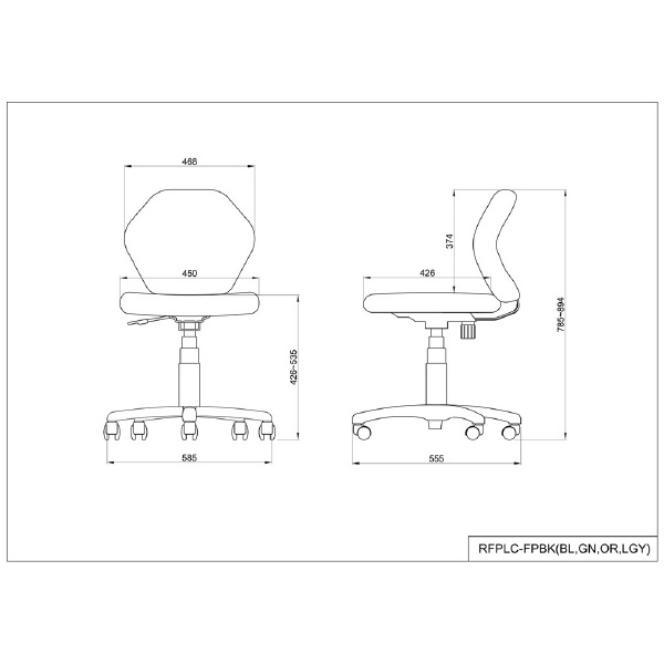 アール・エフ・ヤマカワ（株） パレットチェア RFPLC パレットチェア　ブラック RFPLC-FPBK