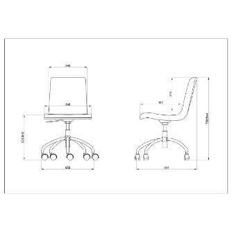 アール・エフ・ヤマカワ（株） ワークチェア RFC ワークチェア　ブラウン RFC-FPBR