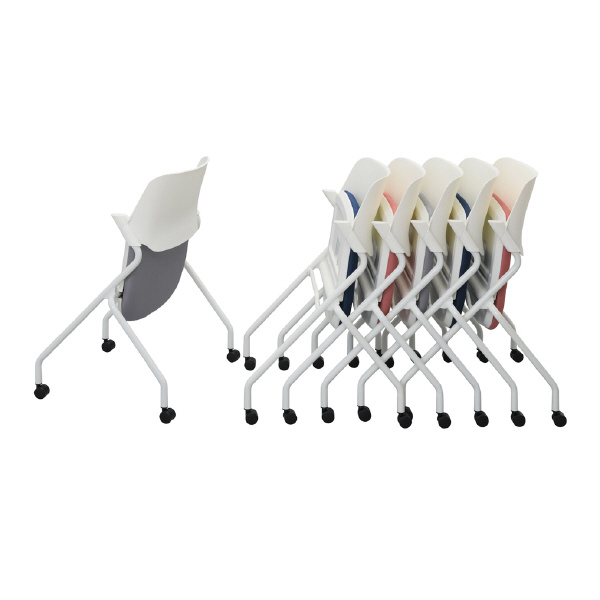 アール・エフ・ヤマカワ（株） SYネスティングチェア肘無しPVC RFC-SY ＳＹネスティングチェア　肘無し　ＰＶＣ RFC-SYPBK-4SET