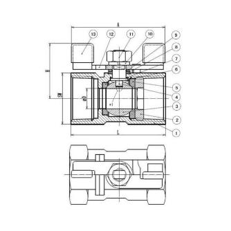 イシグロ（株） ISBTW SCS13A ボール弁 蝶ハンドル ねじ込み ＳＣＳ１３ボール弁　蝶ハンドル　ねじ込み IVL-ISBTW-10A