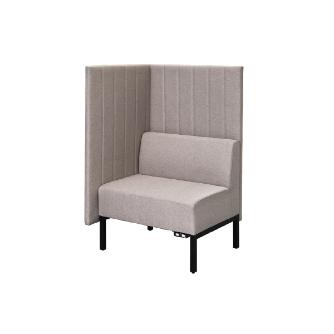 アール・エフ・ヤマカワ（株） カッコ ファブリックソファ 片側パネルタイプ RFFBS カッコ　ファブリックソファ　Ｗ７６０ RFFBS-7612BEK-NC