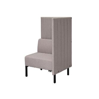 アール・エフ・ヤマカワ（株） カッコ ファブリックソファ 片側パネルタイプ RFFBS カッコ　ファブリックソファ　Ｗ７６０ RFFBS-7612BEK-NC