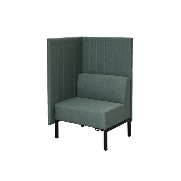 アール・エフ・ヤマカワ（株） カッコ ファブリックソファ 片側パネルタイプ RFFBS カッコ　ファブリックソファ　Ｗ７６０ RFFBS-7612GNK-NC