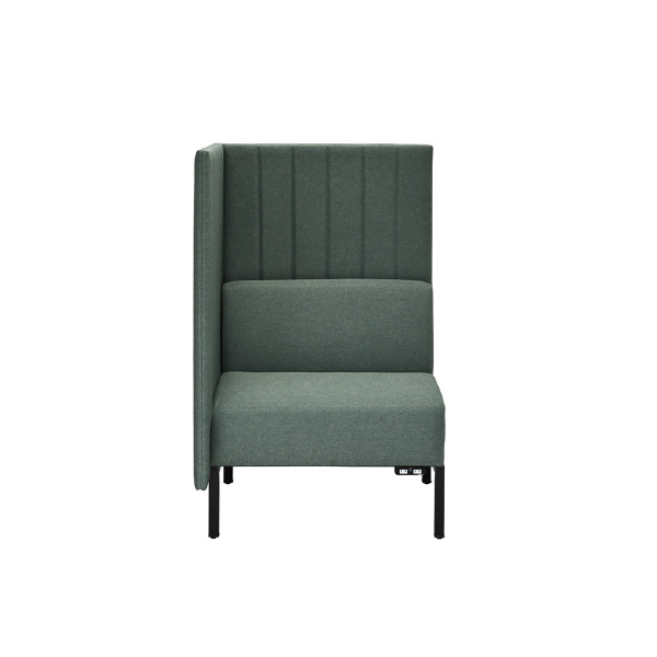 アール・エフ・ヤマカワ（株） カッコ ファブリックソファ 片側パネルタイプ RFFBS カッコ　ファブリックソファ　Ｗ７６０ RFFBS-7612GNK-NC