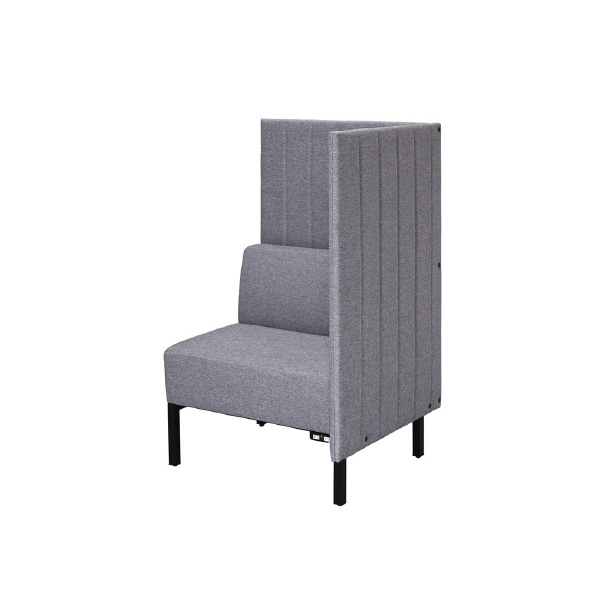 アール・エフ・ヤマカワ（株） カッコ ファブリックソファ 片側パネルタイプ RFFBS カッコ　ファブリックソファ　Ｗ７６０ RFFBS-7612LGK-NC