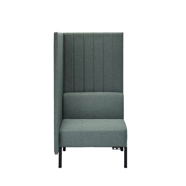 アール・エフ・ヤマカワ（株） カッコ ファブリックソファ 片側パネルタイプ RFFBS カッコ　ファブリックソファ　Ｗ７６０ RFFBS-7615GNK-NC