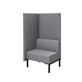 アール・エフ・ヤマカワ（株） カッコ ファブリックソファ 片側パネルタイプ RFFBS カッコ　ファブリックソファ　Ｗ７６０ RFFBS-7615LGK-NC