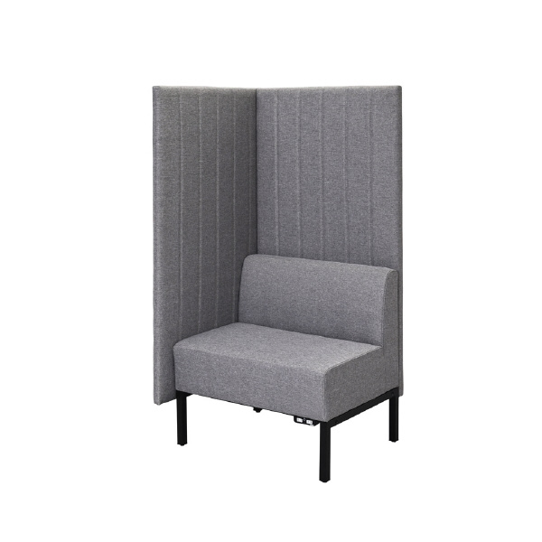 アール・エフ・ヤマカワ（株） カッコ ファブリックソファ 片側パネルタイプ RFFBS カッコ　ファブリックソファ　Ｗ７６０ RFFBS-7615LGK-NC