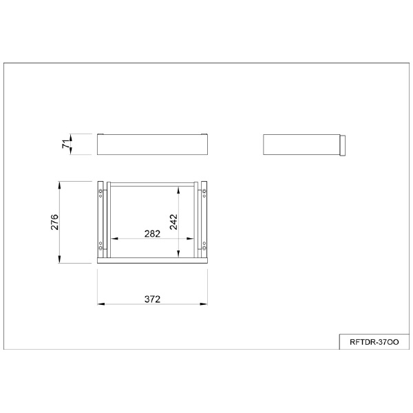 アール・エフ・ヤマカワ（株） テンポ カウンター 共通引出し RFTDR テンポ　カウンター　共通引出しＷ３７２ RFTDR-37NA