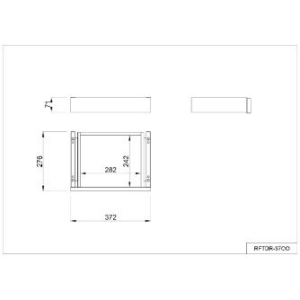 アール・エフ・ヤマカワ（株） テンポ カウンター 共通引出し RFTDR テンポ　カウンター　共通引出しＷ３７２ RFTDR-37DM