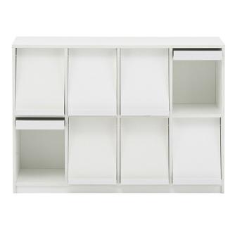 アール・エフ・ヤマカワ（株） フラップシェルフ RFFLPS フラップシェルフ　ホワイト　４列２段 RFFLPS-42W