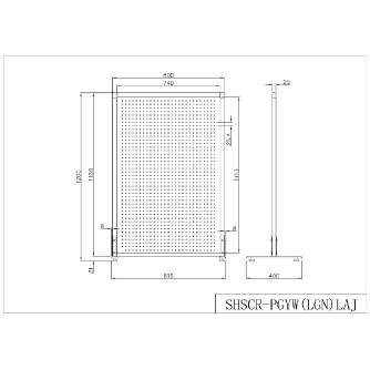 アール・エフ・ヤマカワ（株） メタルスクリーン SHSCR メタルスクリーンＷ８００×Ｈ１２００ SHSCR-PLGNLAJ
