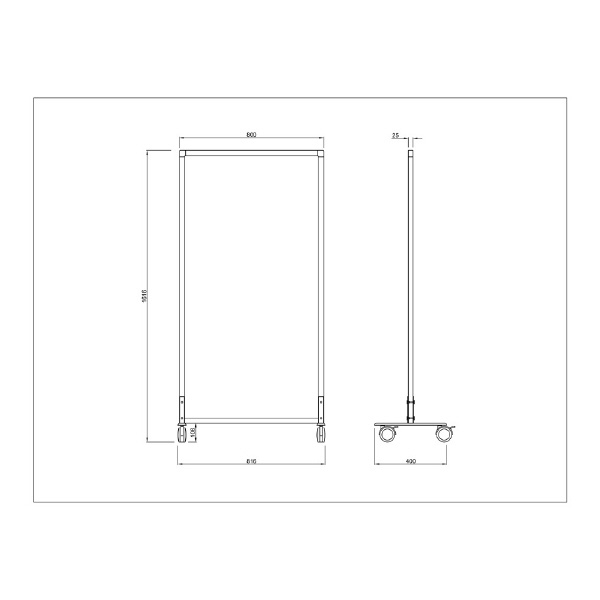 アール・エフ・ヤマカワ（株） シンプルスクリーン 掲示板 ファブリック RFSCR シンプルスクリーン　掲示板Ｗ８００ RFSCR-LGYCA