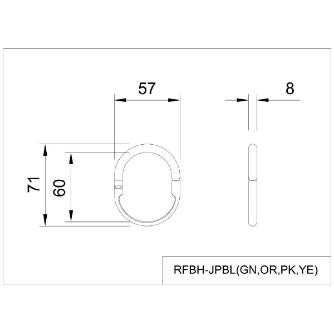 アール・エフ・ヤマカワ（株） prillo バッグハンガー RFBH ｐｒｉｌｌｏバッグハンガー　ブルー RFBH-JPBL