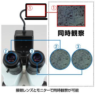 ホーザン株式会社 三眼実体顕微鏡(PC用・PD-1付) 三眼実体顕微鏡（ＰＣ用・ＰＤ－１付） L-KIT1226A