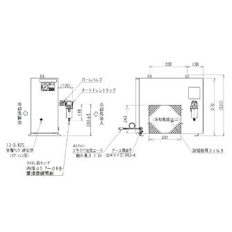 オリオン機械（株） ノンフロンエアードライヤー RAX ノンフロンエアードライヤー RAX8J-RA-A1
