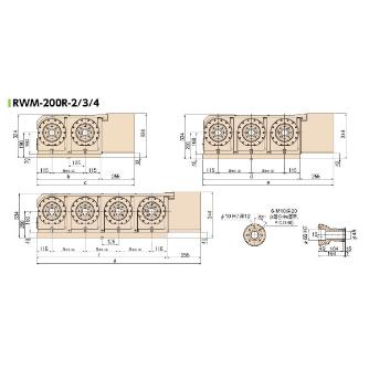 津田駒工業（株） NC円テーブル マルチスピンドルモデル RWM ＮＣ円テーブル　多軸 RWM-200R-3 PL