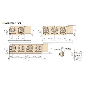 津田駒工業（株） NC円テーブル マルチスピンドルモデル RWM ＮＣ円テーブル　多軸 RWM-250R-3 PL