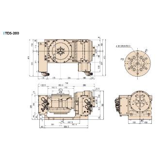 津田駒工業（株） ダイレクトドライブNC円テーブル TDS ダイレクトドライブＮＣ円テーブル TDS-200