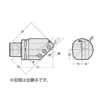 （株）日研工作所 汎用角バイトホルダ 45℃タイプ傾斜型 C-45-TH 汎用角バイトホルダ C6-45-TH25R-110
