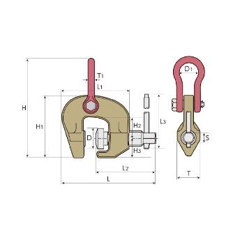 （株）スーパーツール スクリューカムクランプ(万能型) SCC-RF スクリューカムクランプ（万能型） SCC1RF