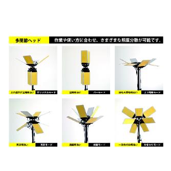 ＹＡＭＡＺＥＮ ペラペライト8灯スタンド式30000Lm YK ペラペライト８灯スタンド式３００００Ｌｍ YK-PR30000-1