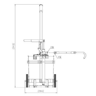 （株）ヤマダコーポレーション オイルポンプ HOP-20 ペール缶用オイルポンプ HOP-200