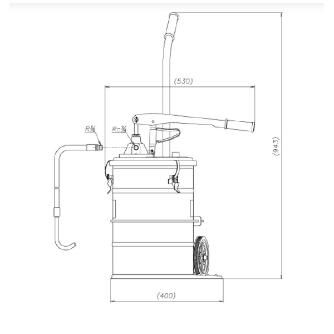 （株）ヤマダコーポレーション ハンドバケットポンプ STB オイル用ハンドバケットポンプ STB-700