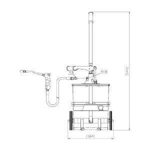 （株）ヤマダコーポレーション グリース用ハンドバケットポンプ HGP グリース用ハンドバケットポンプ HGP-200