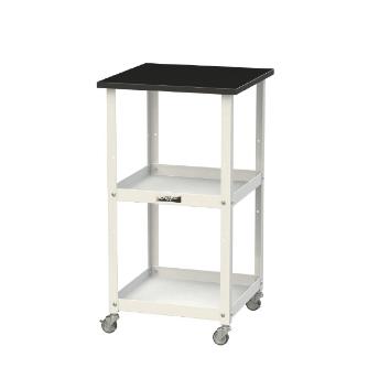 山金工業（株） 天板付きラボワゴンH825 棚板2枚仕様 LKTCM ＬＡＢシリーズ天板付ラボワゴン　Ｈ８２５ LKTCM-4545BKW