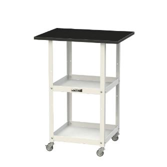 山金工業（株） 天板付きラボワゴンH825 棚板2枚仕様 LKTCM ＬＡＢシリーズ天板付ラボワゴン　Ｈ８２５ LKTCM-6045BKW