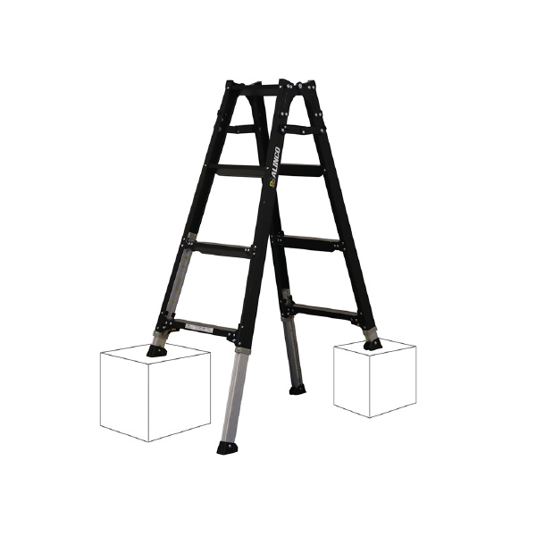 （株）イチネンＴＡＳＣＯ 伸縮脚付はしご兼用脚立 TA840RC 伸縮脚付はしご兼用脚立 TA840RC-3