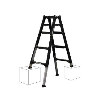 （株）イチネンＴＡＳＣＯ 伸縮脚付はしご兼用脚立 TA840RC 伸縮脚付はしご兼用脚立 TA840RC-5