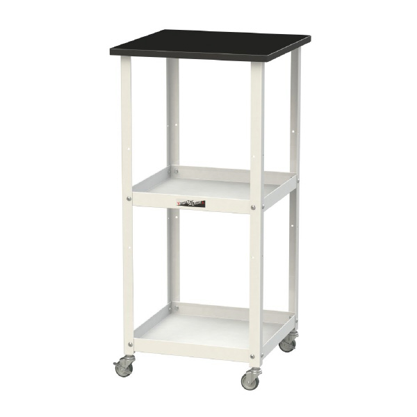 山金工業（株） 天板付きラボワゴンH950 棚板2枚仕様 LKTCH ＬＡＢシリーズ天板付ラボワゴン　Ｈ９５０ LKTCH-4545BKW