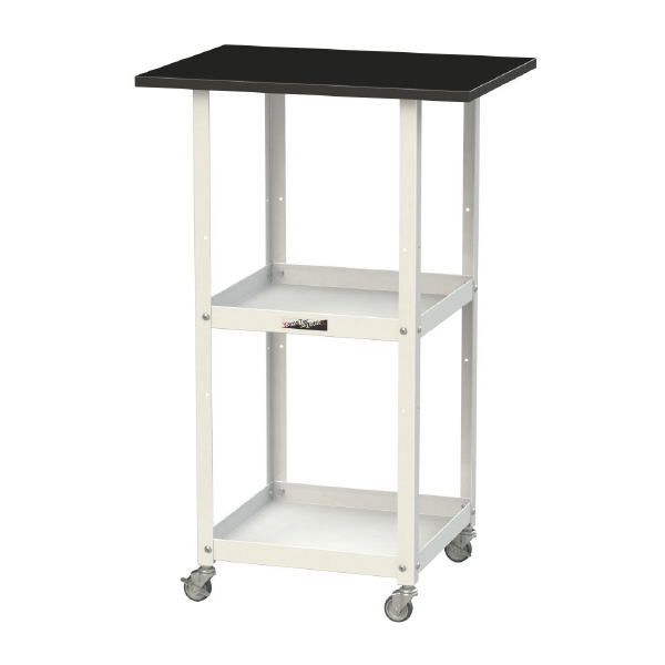 山金工業（株） 天板付きラボワゴンH950 棚板2枚仕様 LKTCH ＬＡＢシリーズ天板付ラボワゴン　Ｈ９５０ LKTCH-6045BKW