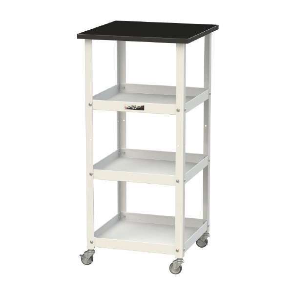 山金工業（株） 天板付きラボワゴンH950 棚板3枚仕様 LKTCH ＬＡＢシリーズ天板付ラボワゴン　Ｈ９５０ LKTCH-4545T3BKW