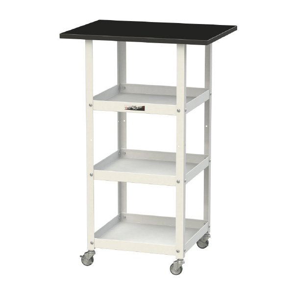 山金工業（株） 天板付きラボワゴンH950 棚板3枚仕様 LKTCH ＬＡＢシリーズ天板付ラボワゴン　Ｈ９５０ LKTCH-6045T3BKW