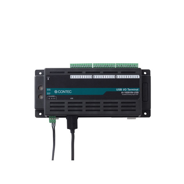 （株）コンテック USB I/Oユニット 8chバス絶縁 AI ＵＳＢ　Ｉ／Ｏユニット　８ｃｈバス絶縁 AI-1608VIN-USB