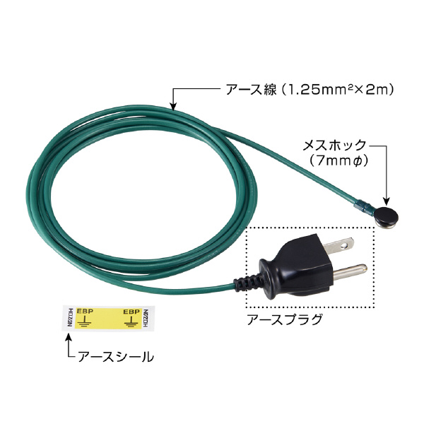 ホーザン株式会社 アース線 アース線 F-125