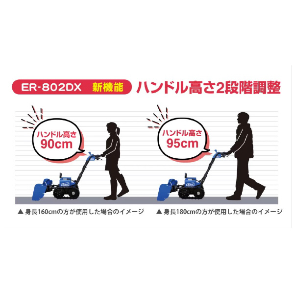 （株）ササキコーポレーション 電動ラッセル除雪機(オ・スーノ) ER 電動ラッセル除雪機（オ・スーノ） ER-802DX