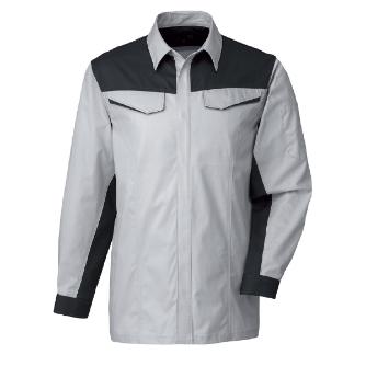 日新被服（株） 長袖シャツ(ツートン薄地) R5541-40 長袖シャツ（ツートン薄地） R5541-40-4L ｼﾙﾊﾞｰ