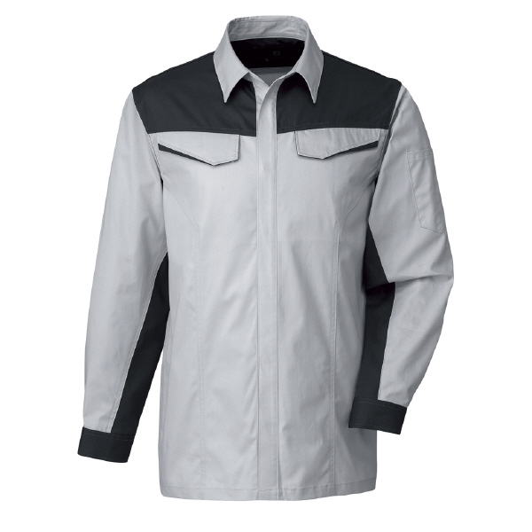 日新被服（株） 長袖シャツ(ツートン薄地) R5541-40 長袖シャツ（ツートン薄地） R5541-40-6L ｼﾙﾊﾞｰ