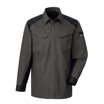 日新被服（株） 長袖シャツ(薄地) R5641-25 長袖シャツ（薄地） R5641-25-LL ﾁｬｺｰﾙﾌﾞﾗｳﾝ