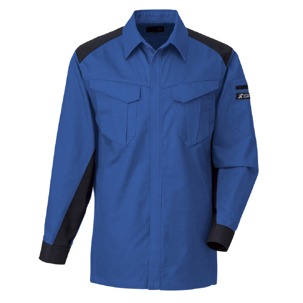 日新被服（株） 長袖シャツ(薄地) R5641-30 長袖シャツ（薄地） R5641-30-LL ﾌﾞﾙｰ