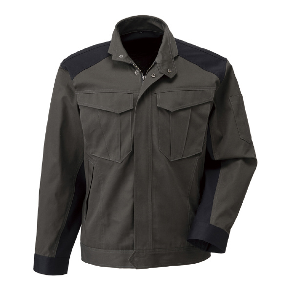 日新被服（株） 長袖ジャンパー(薄地) R5661-25 長袖ジャンパー（薄地） R5661-25-4L ﾁｬｺｰﾙﾌﾞﾗｳﾝ