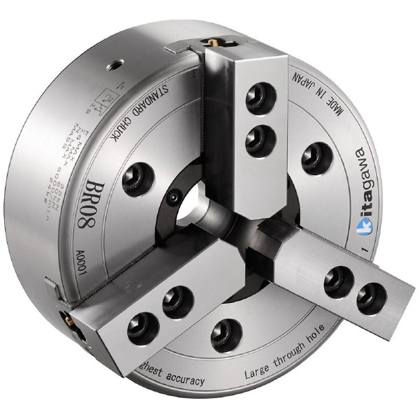 （株）北川鉄工所 高精度大貫通穴径中空パワーチャック BR 高精度大貫通穴径中空パワーチャック BR05