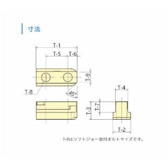 （株）北川鉄工所 Tナットプラス チャック部品　特殊Ｔナット　３個セット TN05PLUS