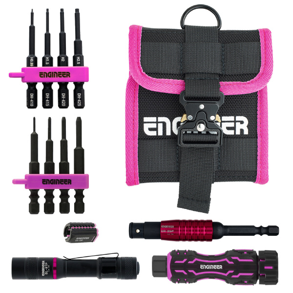 （株）エンジニア ネジレスQセット DXZ ネジレスＱセット　ＰＩＮＫ＆ＢＬＡＣＫ DXZ-43P