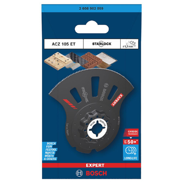 ボッシュ（株） 超硬マルチツールブレード 超硬マルチツールブレード（１枚入り） ACZ105ET